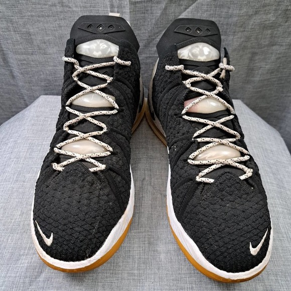 %NIKE LEBRON XVIII 18 BLACK-WHITE-GUM MED SIZE 11.5 [CQ9283-007]  A 32 main image 4